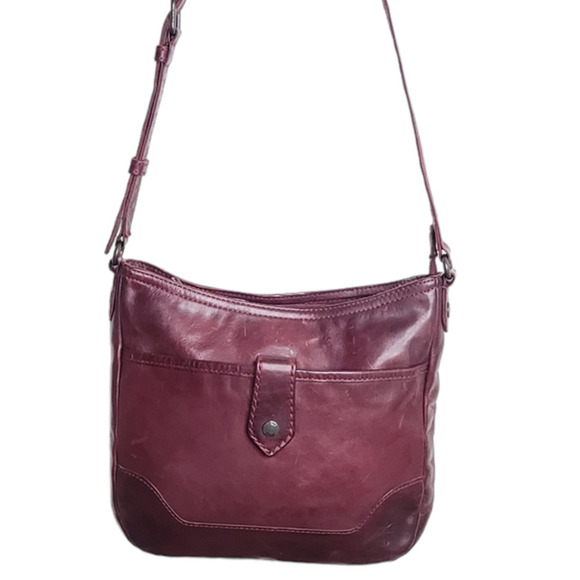 FRYE Melissa Button Crossbody Bag - Brown In Cognac - Picture 3 of 11